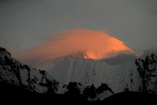 
K2 East Face Close Up At Sunrise Sunset From Gasherbrum North Base Camp In China
